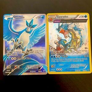 Shiny Articuno and Gyarados